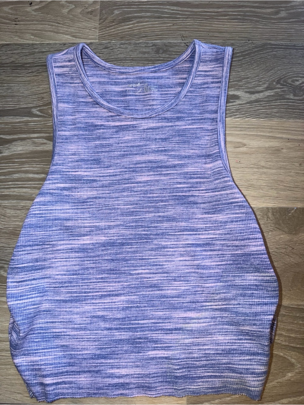 aerie Lavender Heathered Ribbed Tank Top